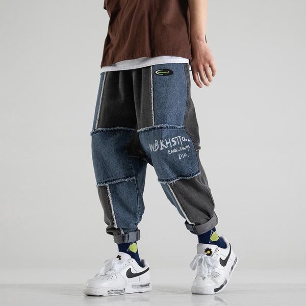 fashion men jeans pants loose multi pockets denim cargo streetwear hip hop harem baggy trousers men's, Black
fashion men jeans pants loose multi pockets denim cargo streetwear hip hop harem baggy trousers men's, Black