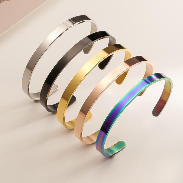 bangle 2021 fashion cuff bangles bracelets men women stainless steel gold plated bracelet pulseras luxury jewelry, Black 
bangle 2021 fashion cuff bangles bracelets men women stainless steel gold plated bracelet pulseras luxury jewelry, Black