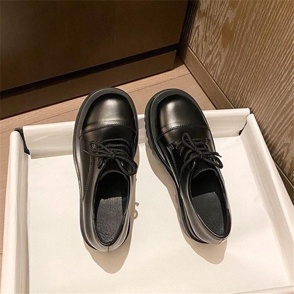 dress shoes 2021 autumn british leather style small net red thick soles increase retro round toe, Black
dress shoes 2021 autumn british leather style small net red thick soles increase retro round toe, Black