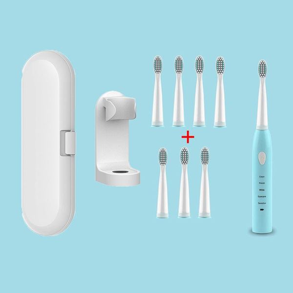 smart electric toothbrush cordless usb rechargeable waterproof ultrasonic automatic 8 brush head travel set
smart electric toothbrush cordless usb rechargeable waterproof ultrasonic automatic 8 brush head travel set