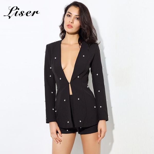 liser 2021 summer women jackets v neck beading two pieces bodycon elegant celebrity party black jacket vestidos1, Black;brown
liser 2021 summer women jackets v neck beading two pieces bodycon elegant celebrity party black jacket vestidos1, Black;brown