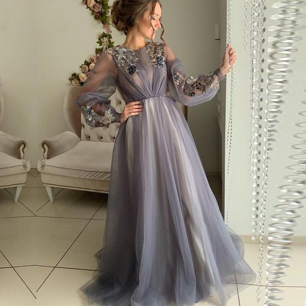 party dresses eightale gray arabic dubai evening o-neck long sleeves prom gowns flowers tulle a-line dress mother of bride dress1, White;black
party dresses eightale gray arabic dubai evening o-neck long sleeves prom gowns flowers tulle a-line dress mother of bride dress1, White;black