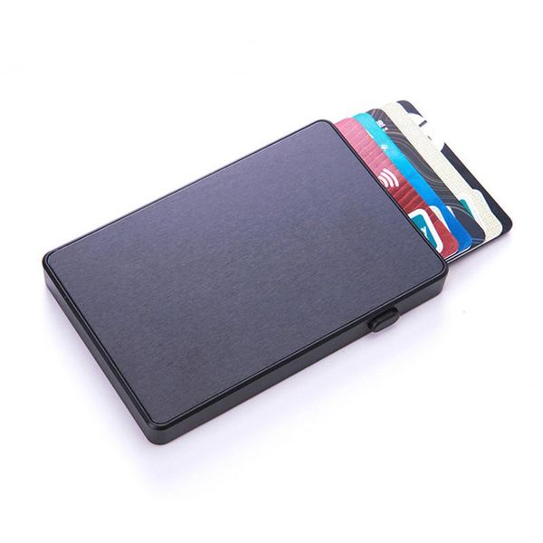 card holders zovyvol 2021 creativity auto -up case fashion rfid holder metal aluminum ultra-thin box id, Brown;gray 
card holders zovyvol 2021 creativity auto -up case fashion rfid holder metal aluminum ultra-thin box id, Brown;gray