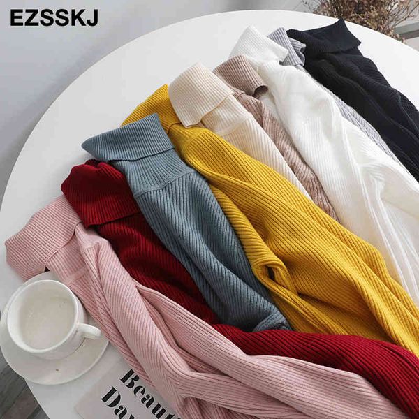 2021 knitted women turtleneck sweater pullovers spring autumn basic women high neck sweaters pullover slim female top, White;black
2021 knitted women turtleneck sweater pullovers spring autumn basic women high neck sweaters pullover slim female top, White;black