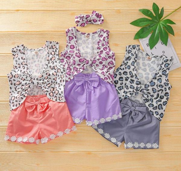 clothing sets summer baby kids clothes toddler girls 2pcs outfits sleeveless bow front leopard tank shorts set, White
clothing sets summer baby kids clothes toddler girls 2pcs outfits sleeveless bow front leopard tank shorts set, White
