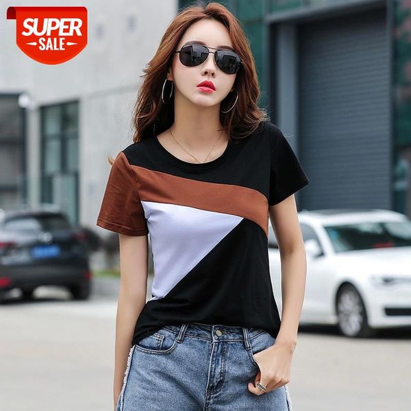 t shirt women t-shirt cotton contrast color patchwork korean style clothes summer womens 2021 tshirt woman tee shirt femme #pw6n, White
t shirt women t-shirt cotton contrast color patchwork korean style clothes summer womens 2021 tshirt woman tee shirt femme #pw6n, White