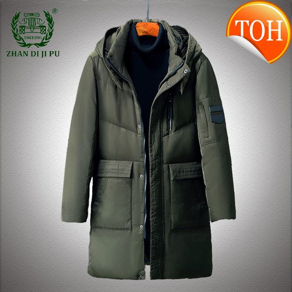 men mid-length hooded down jacket thicken windproof warm multiple pockets overcoats male winter casual white duck jackets, Black
men mid-length hooded down jacket thicken windproof warm multiple pockets overcoats male winter casual white duck jackets, Black