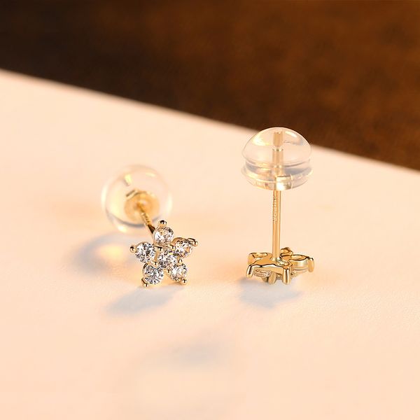 luxury blue sapphire flower stud for women fine jewelry pendientes mujer, Golden;silver
luxury blue sapphire flower stud for women fine jewelry pendientes mujer, Golden;silver
