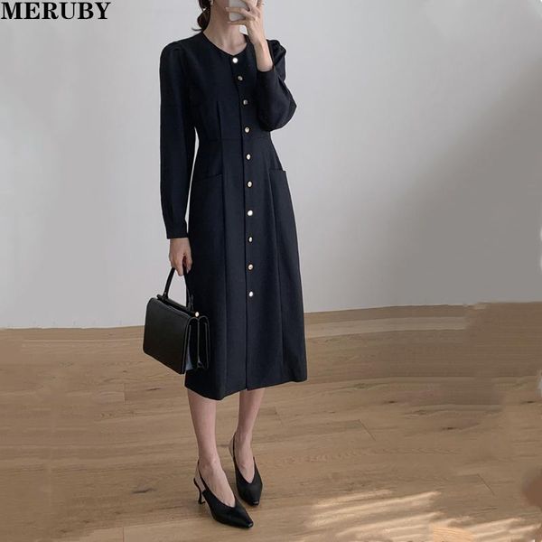 casual dresses spring autumn elegant single breasted o-neck long dress for women puff sleeve korean bodycon with pockets ropa mujer 2021, Black;gray
casual dresses spring autumn elegant single breasted o-neck long dress for women puff sleeve korean bodycon with pockets ropa mujer 2021, Black;gray
