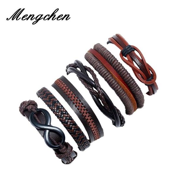 charm bracelets fashion 6pcs 1 set leather bangles multilayer braided wristband bracelet men gift, Golden;silver
charm bracelets fashion 6pcs 1 set leather bangles multilayer braided wristband bracelet men gift, Golden;silver