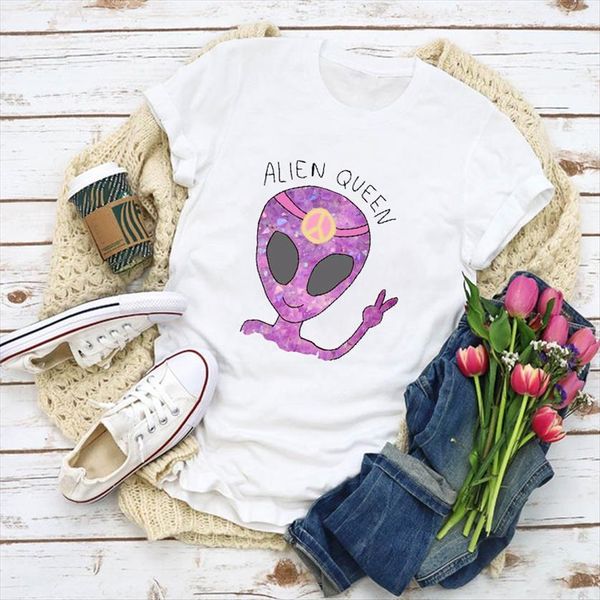 graphic cartoon peace space print womens t shirts summer clothes clothing tee female, White
graphic cartoon peace space print womens t shirts summer clothes clothing tee female, White