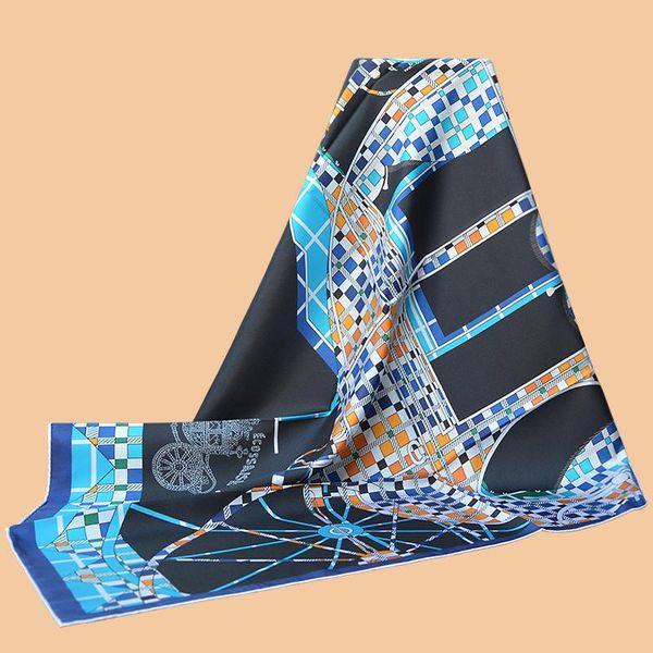 scarves huajun 2 store||"carré 90 balade ecossaise" silk scarf, twill printing process, anti-wrinkle, handmade stitching luxury, Blue;gray
scarves huajun 2 store||"carré 90 balade ecossaise" silk scarf, twill printing process, anti-wrinkle, handmade stitching luxury, Blue;gray