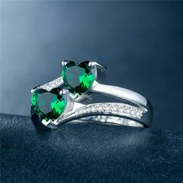 cluster rings romantic green pink blue color heart for women wedding ring size6-10 gift, Golden;silver
cluster rings romantic green pink blue color heart for women wedding ring size6-10 gift, Golden;silver