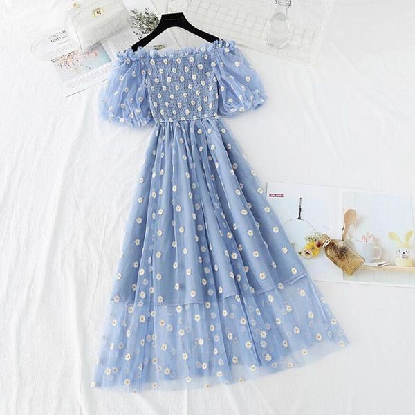 casual dresses off shoulder summer dress women small daisy embroidery sweet mesh 2021 high waist pink party vestidos, Black;gray
casual dresses off shoulder summer dress women small daisy embroidery sweet mesh 2021 high waist pink party vestidos, Black;gray