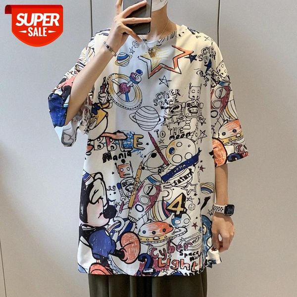 graffiti t-shirt men's trendy wild body hip-hop loose hong kong style half sleeves short #sg94, White;black
graffiti t-shirt men's trendy wild body hip-hop loose hong kong style half sleeves short #sg94, White;black