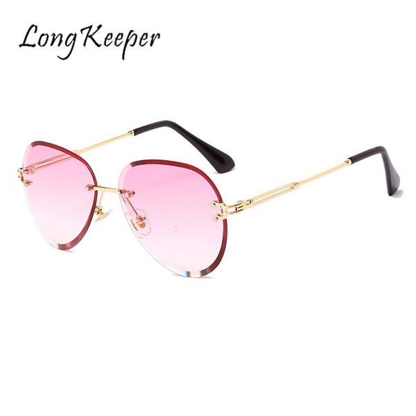 longkeeper retro rimless oval sunglasses women designer frameless clear lens sun glasses fashion vintage eyewear, White;black
longkeeper retro rimless oval sunglasses women designer frameless clear lens sun glasses fashion vintage eyewear, White;black