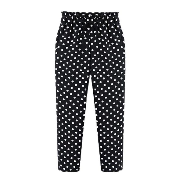 women's pants & capris spring antumn high waist elastic fold loose plus size women lace up print ladies harem long trousers, Black;white
women's pants & capris spring antumn high waist elastic fold loose plus size women lace up print ladies harem long trousers, Black;white