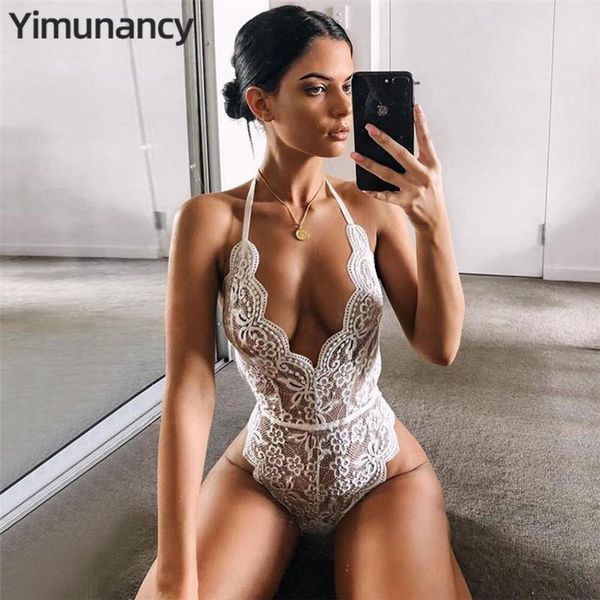women's jumpsuits & rompers yimunancy 7 colors backless halter lace bodysuit transparent female body teddies women deep v sheer bodysui, Black;white
women's jumpsuits & rompers yimunancy 7 colors backless halter lace bodysuit transparent female body teddies women deep v sheer bodysui, Black;white