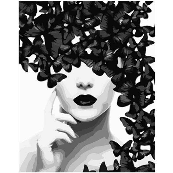 paintings painting by numbers diy drop 40x50 50x65cm black and white butterfly figure canvas wedding decoration art picture gift
paintings painting by numbers diy drop 40x50 50x65cm black and white butterfly figure canvas wedding decoration art picture gift