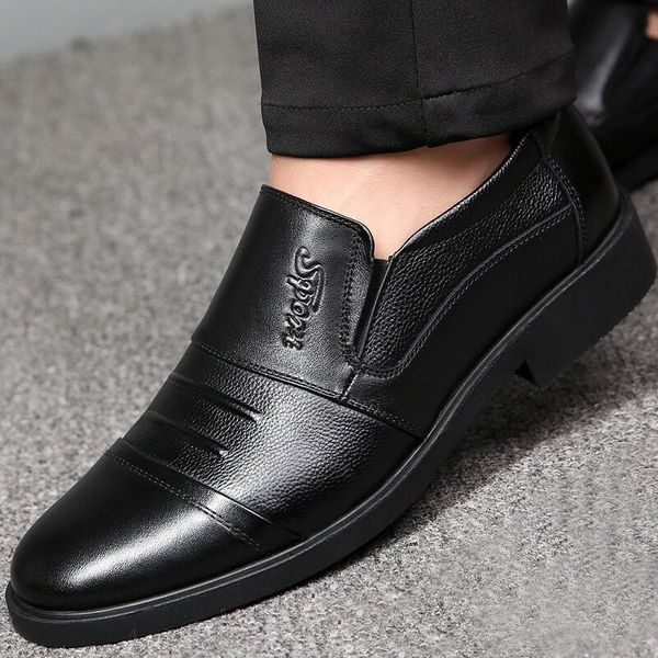 dress shoes men's leather 38-48 head soft anti-slip rubber loafers man casual slip on driving 4qln, Black
dress shoes men's leather 38-48 head soft anti-slip rubber loafers man casual slip on driving 4qln, Black