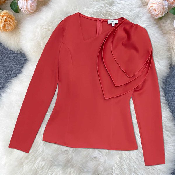 office ladies red skew neck with ruffles slim fit stretch blouse female plus size s l xl xxl blusas zipper nine quarter 210527, White
office ladies red skew neck with ruffles slim fit stretch blouse female plus size s l xl xxl blusas zipper nine quarter 210527, White