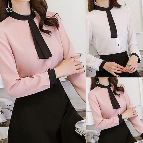women's blouses & shirts 1pc women slim fit long sleeve solid chiffon plus shirt formal ladies blouse office lady, White
women's blouses & shirts 1pc women slim fit long sleeve solid chiffon plus shirt formal ladies blouse office lady, White