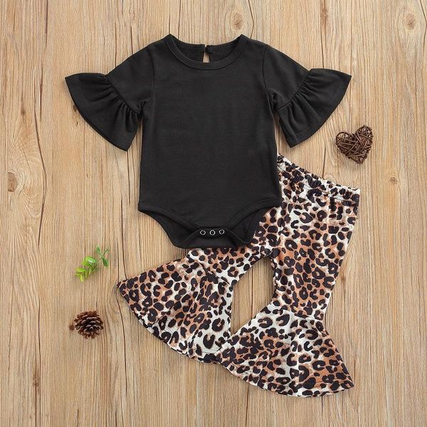 clothing sets 0-24m born baby girl short sleeve cotton bodysuit leopard flared pant bell bottom 2pcs outfits summer clothes set, White
clothing sets 0-24m born baby girl short sleeve cotton bodysuit leopard flared pant bell bottom 2pcs outfits summer clothes set, White
