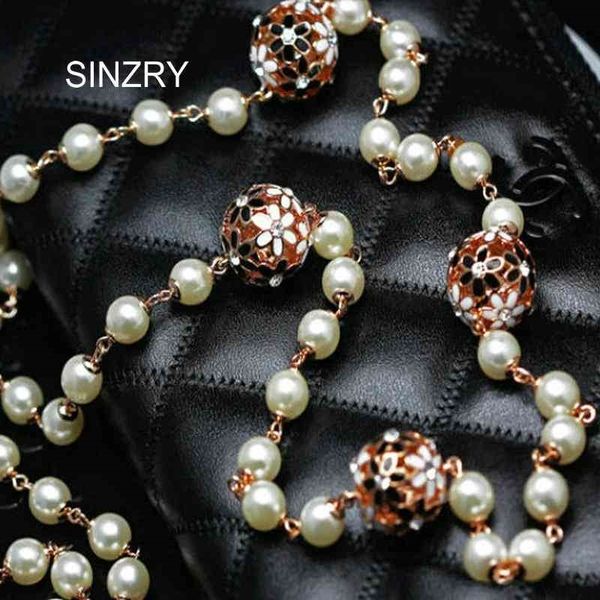 sinzry personality cubic zircon daisy flower ball simulated pearl long necklace women sweater winter jewelry necklaces, Silver
sinzry personality cubic zircon daisy flower ball simulated pearl long necklace women sweater winter jewelry necklaces, Silver
