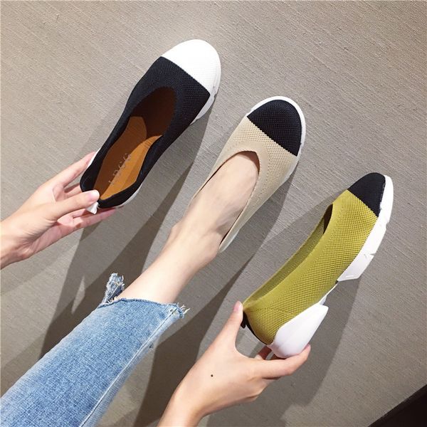 platform flat shoes women round-toe loafers slip-on ladies casual shoes knit breathable soft comfort flat shallow shoes, Black
platform flat shoes women round-toe loafers slip-on ladies casual shoes knit breathable soft comfort flat shallow shoes, Black