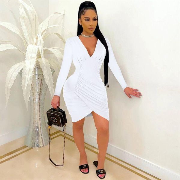 women's swimwear autumn dress solid v-neck irregular long sleeve folds party dresses for women nightclub goth streetwear y2k wholesale, White;black
women's swimwear autumn dress solid v-neck irregular long sleeve folds party dresses for women nightclub goth streetwear y2k wholesale, White;black