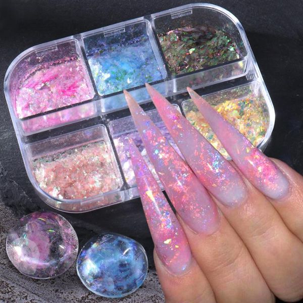 nail glitter 1box polarized opal powder chrome flakes iridescent mermaid art paillette gel polish manicure decorations laob, Silver;gold
nail glitter 1box polarized opal powder chrome flakes iridescent mermaid art paillette gel polish manicure decorations laob, Silver;gold