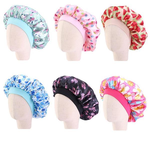 kids girls sleep cap floral print hair bonnet satin night hat turban sleeping children care nightcap caps & hats, Yellow
kids girls sleep cap floral print hair bonnet satin night hat turban sleeping children care nightcap caps & hats, Yellow