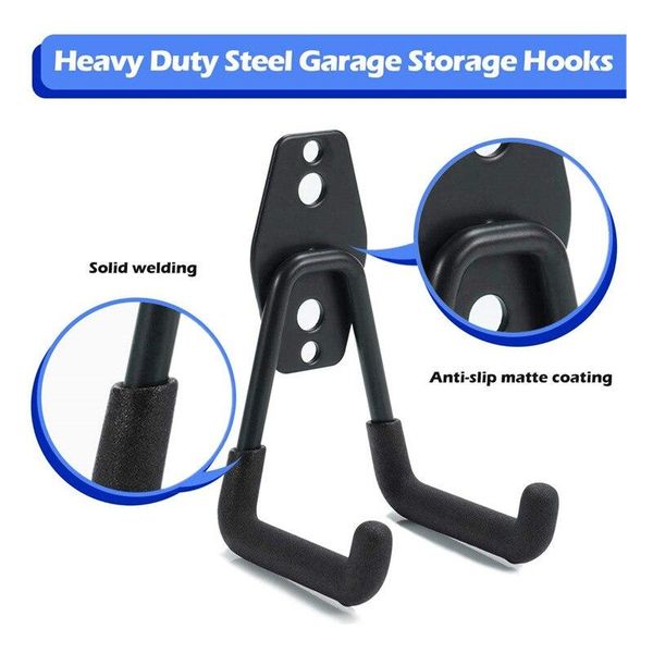 heavy duty metal hook garage storage wall mount bicycle hanger hooks ladders garden tool anti-slip organizer & rails
heavy duty metal hook garage storage wall mount bicycle hanger hooks ladders garden tool anti-slip organizer & rails