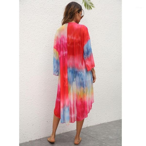 women's swimwear fashion women casual beach coat dyed random printed irregular three quarter sleeves cover-ups mesh elegant cover-upsti, White;black
women's swimwear fashion women casual beach coat dyed random printed irregular three quarter sleeves cover-ups mesh elegant cover-upsti, White;black
