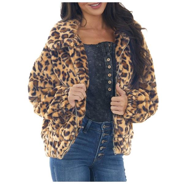 women's fur & faux coats ladies winter autumn coat warm jacket outwear luxury women 2021 vintage leopard trench, Black
women's fur & faux coats ladies winter autumn coat warm jacket outwear luxury women 2021 vintage leopard trench, Black