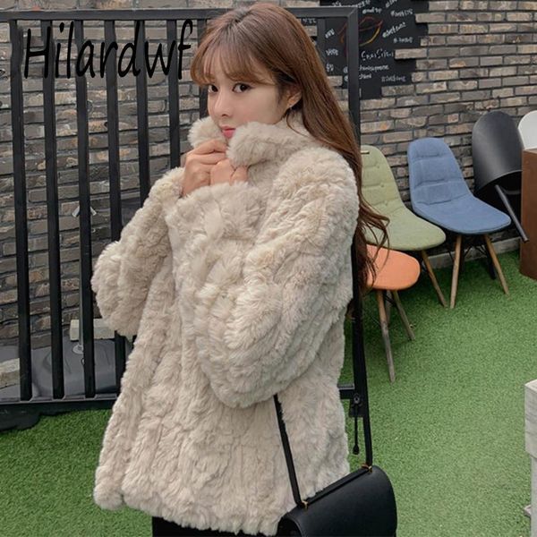 women's fur & faux hilardwf lamb rex temperament korea style plush thick short 2021 winter warm coat, Black
women's fur & faux hilardwf lamb rex temperament korea style plush thick short 2021 winter warm coat, Black