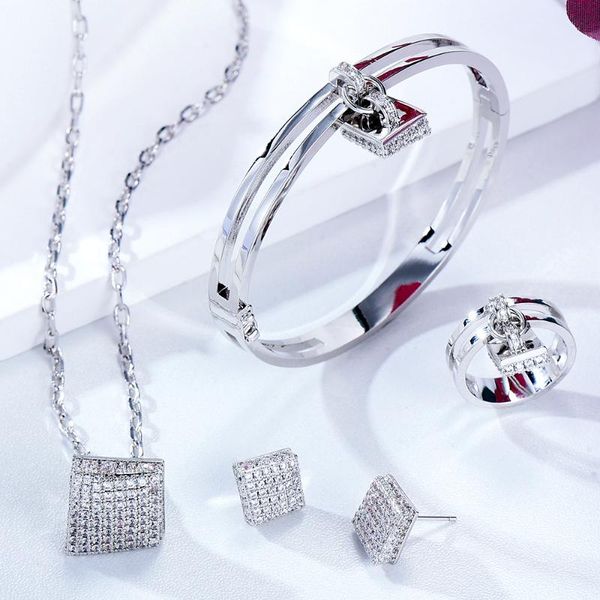 earrings & necklace godki hiphop cuban link natural stone dubai bridal jewelry set for women wedding party cz zircon crystal neckalce, Silver
earrings & necklace godki hiphop cuban link natural stone dubai bridal jewelry set for women wedding party cz zircon crystal neckalce, Silver