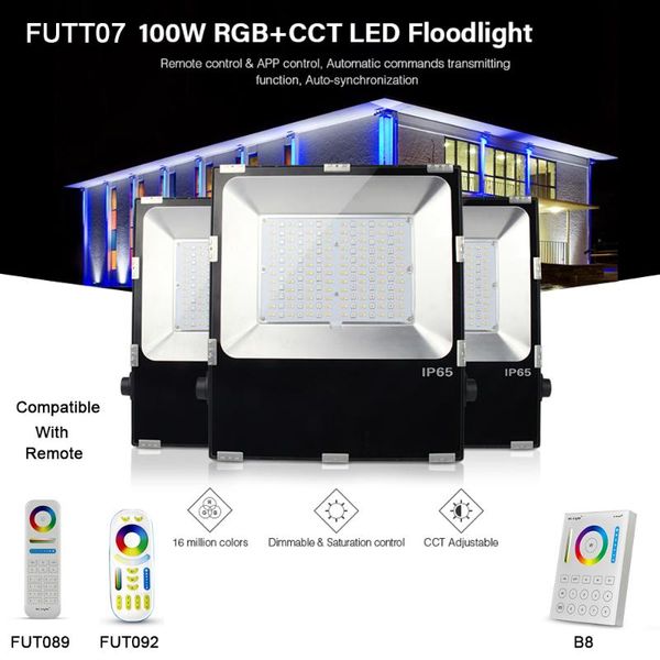 floodlights futt07 100w rgb+cct led floodlight ip65 waterproof outdoor lighting compatible with fut089/fut092/b8 remote controller
floodlights futt07 100w rgb+cct led floodlight ip65 waterproof outdoor lighting compatible with fut089/fut092/b8 remote controller