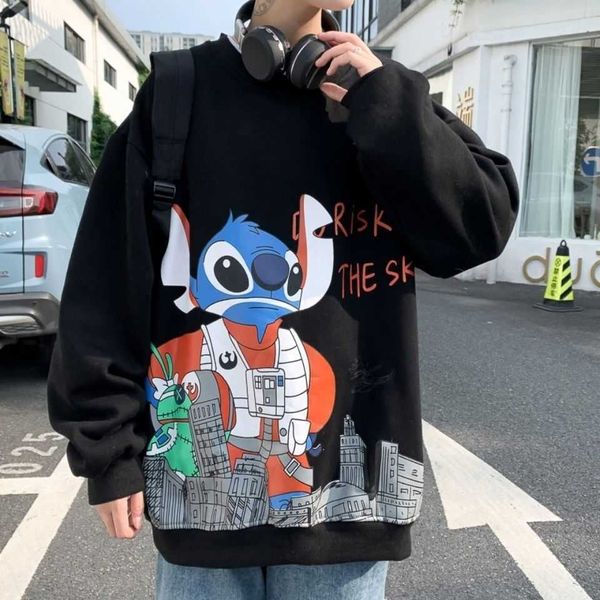 men's hoodies & sweatshirts streetwear sweaters menswear autumn winter printing velvet thick loose long sleeves t-shirt student un, Black
men's hoodies & sweatshirts streetwear sweaters menswear autumn winter printing velvet thick loose long sleeves t-shirt student un, Black