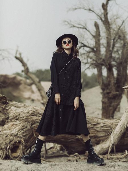 casual dresses irinams027 fall winter 2021 collection original design vintage long jacquard shirt dress black, Black;gray
casual dresses irinams027 fall winter 2021 collection original design vintage long jacquard shirt dress black, Black;gray