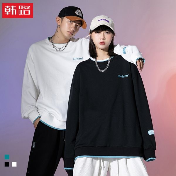 hanlu wear mainly promotes the trend of new couples' sweaters in autumn winter 2021, and women's fake two ins round neck, Black
hanlu wear mainly promotes the trend of new couples' sweaters in autumn winter 2021, and women's fake two ins round neck, Black