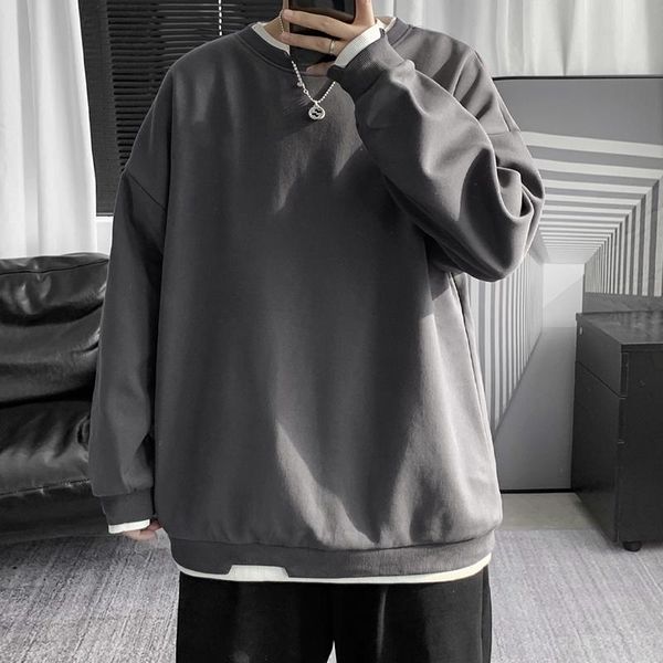 men's hoodies & sweatshirts casual fashion clothes 2021 long sleeved sweater solid color fake two-piece for teenagers, Black
men's hoodies & sweatshirts casual fashion clothes 2021 long sleeved sweater solid color fake two-piece for teenagers, Black