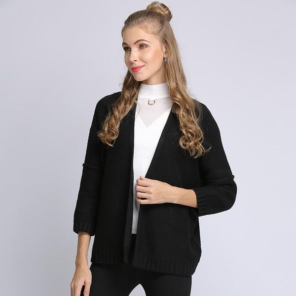 women's sweaters aphrodite home autumn sweater v-neck can not buckle cardigans fashion wild female thicken shawl jacket burderry women, White;black
women's sweaters aphrodite home autumn sweater v-neck can not buckle cardigans fashion wild female thicken shawl jacket burderry women, White;black