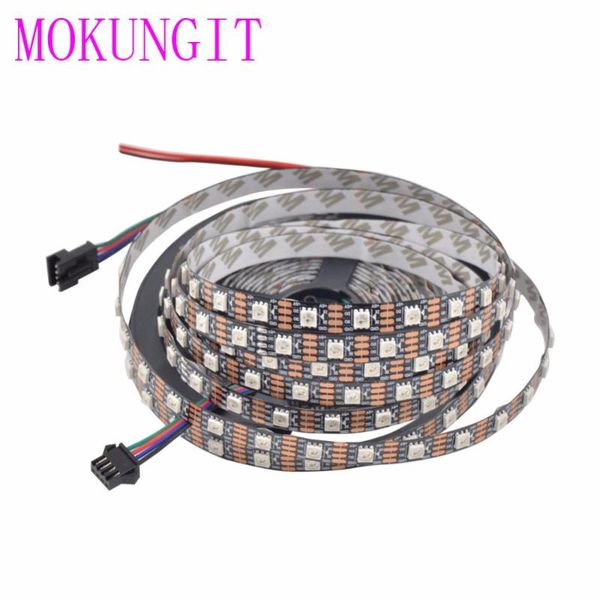 mokungit 5m 60 pixels ws2813 upgraded ws2812b individually addressable rgb led flexible strip light signal break-point black strips
mokungit 5m 60 pixels ws2813 upgraded ws2812b individually addressable rgb led flexible strip light signal break-point black strips