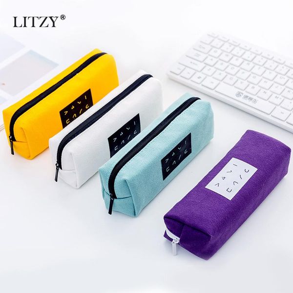 estuche de lona blanca para lápices, escolar con letra color sólido cremallera, caja suministros la escue pencil bags
estuche de lona blanca para lápices, escolar con letra color sólido cremallera, caja suministros la escue pencil bags