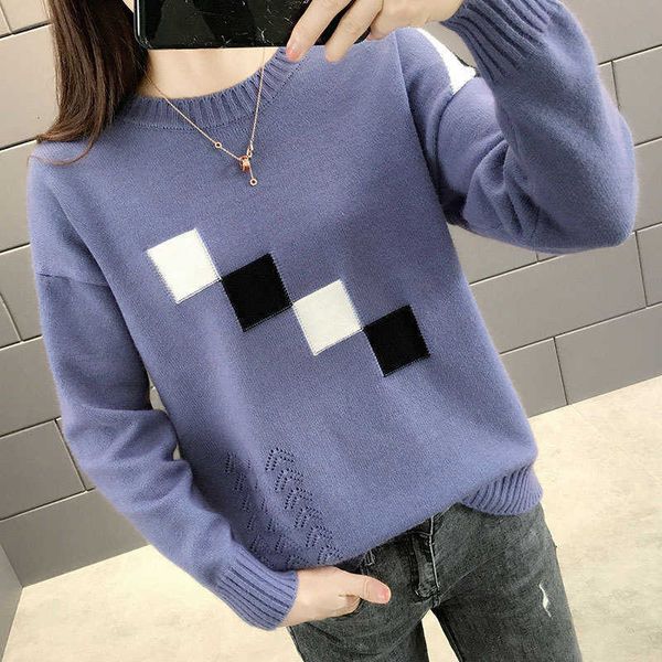 women's sweaters oversized autumn plaid pattern casual spring pullovers knitted o neck long sleeve pull female jumpers u031, White;black
women's sweaters oversized autumn plaid pattern casual spring pullovers knitted o neck long sleeve pull female jumpers u031, White;black