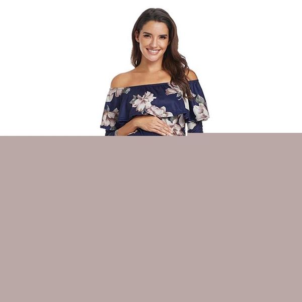 cotton nursing maternity flower dresses off shoulder pregnancy ruffle shoulderless women bodycon dress summer pregnant, White
cotton nursing maternity flower dresses off shoulder pregnancy ruffle shoulderless women bodycon dress summer pregnant, White