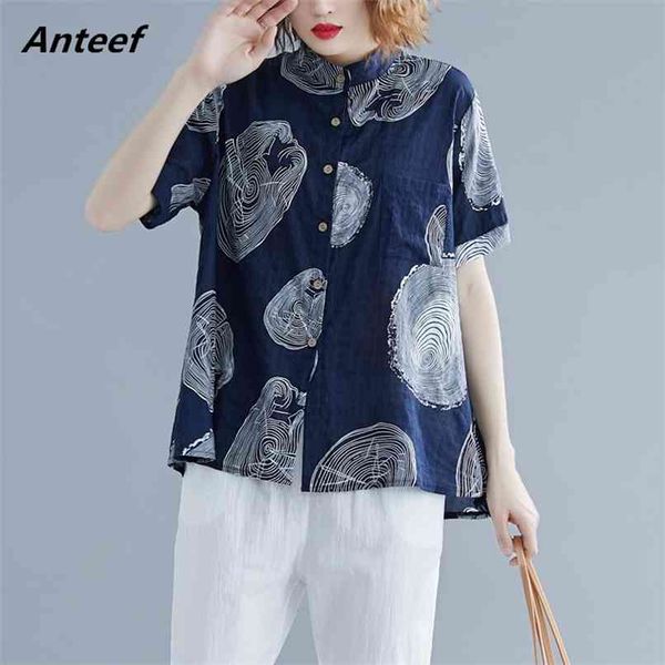cotton linen summer vintage floral korean style plus size casual loose shirt women blouse clothes ladies streetwear 210517, White
cotton linen summer vintage floral korean style plus size casual loose shirt women blouse clothes ladies streetwear 210517, White