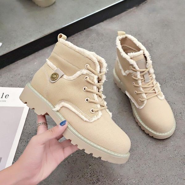 boots warm plush winter fashion chunky sneakers ankle women shoes woman patchwork low heels platform snow, Black
boots warm plush winter fashion chunky sneakers ankle women shoes woman patchwork low heels platform snow, Black