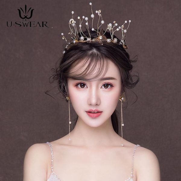 hair clips & barrettes handmade pearl butterfly crown with earring set bridal tiara wedding jewelry tocado novia prom party headdress, Golden;silver
hair clips & barrettes handmade pearl butterfly crown with earring set bridal tiara wedding jewelry tocado novia prom party headdress, Golden;silver